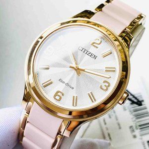 Citizen Ladies Pink Eco Drive Watch